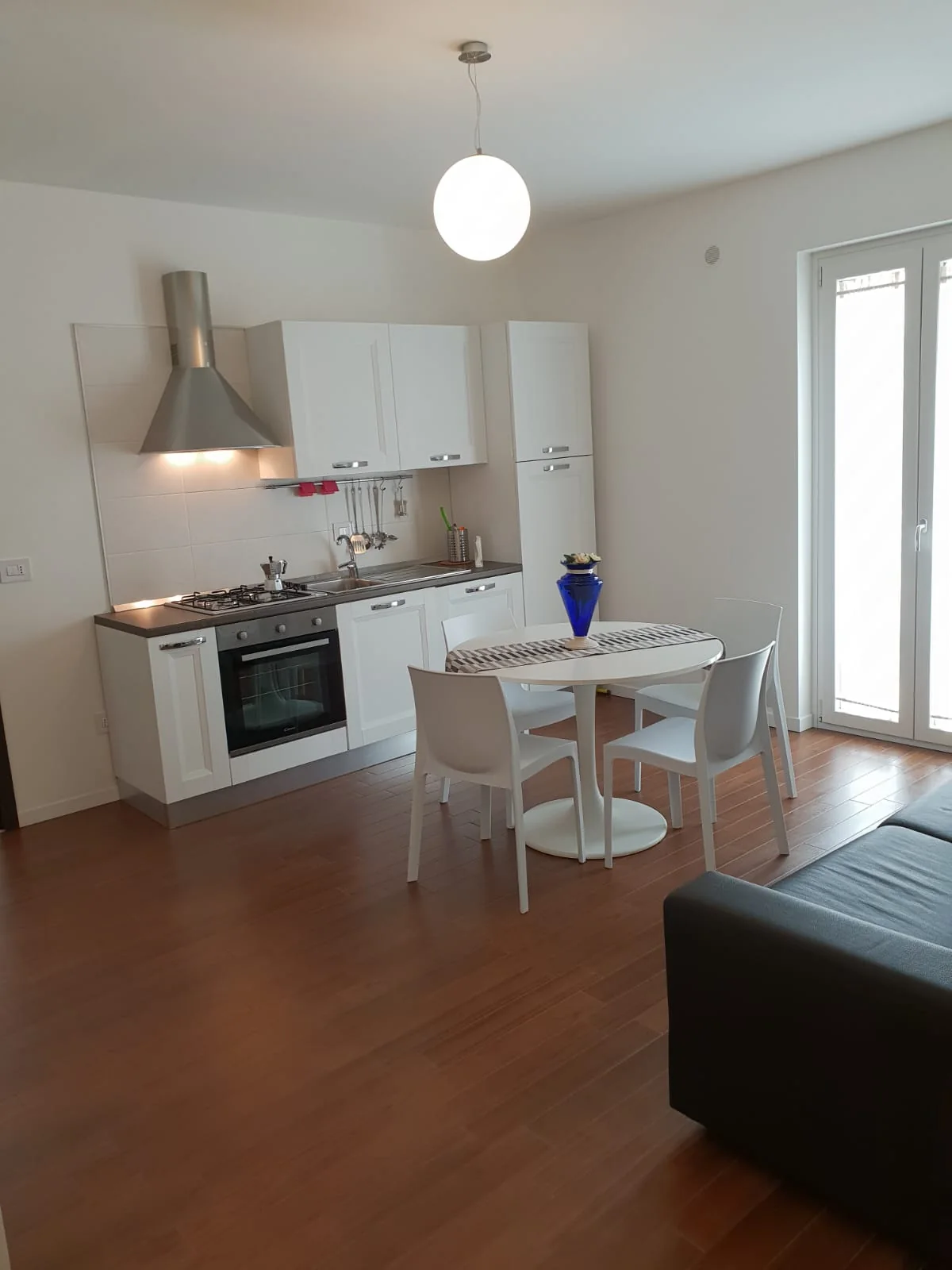 Living area with kitchen